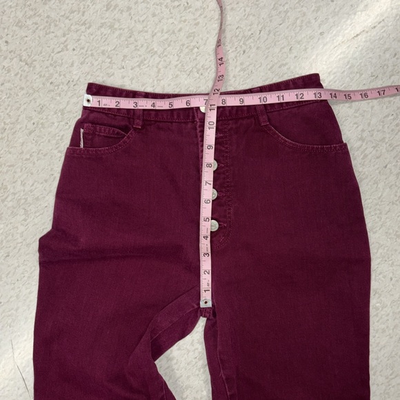 Vintage Bongo high waist exposed button fly tapered jeans 9 - Picture 7 of 11
